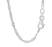 NKlaus véritable argent 925 sterling Singapour chaîne torsadée 60cm 1,90mm 2,9gr 5680