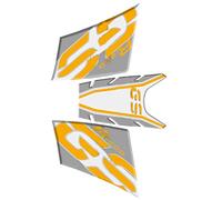 NKLDDE Autocollant R1200GS 2005-2012 Autocollants De Couvercle De Réservoir De Carburant De Moto Film Réfléchissant Latéral/Protection en Résine Époxy pour R 1200 GS