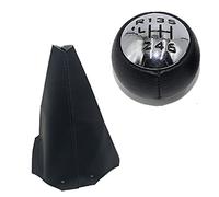 NKLDDE Pommeau De Levier De Vitesse Manuel en Cuir PU Manette De Vitesse Levier Poignée Bâton pour P&eugeot 307 308 3008 407 5008 807 pour Citroën C3 C4 C8
