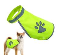 Nkmifeg Dog Vest - Veste Réfléchissante pour Chien Sécurité Nuit | Vêtement Fluorescent Haute Visibilité Protégeant Votre Chien pour Tailles Petites Moyennes Grandes,pour Activités Nocturnes en