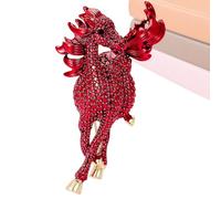 Nkmifeg Épingle à cheval | Accessoires de vêtements - Broche cheval en strass, pour pulls, écharpes, sacs, vestes en denim, mariage, vacances, fête, cosplay, rendez-vous galant, Refer to description