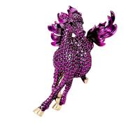 Nkmifeg Épingle à cheval | Accessoires de vêtements - Broche cheval en strass, pour pulls, écharpes, sacs, vestes en denim, mariage, vacances, fête, cosplay, rendez-vous galant, Refer to description