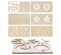 Nkmifeg Kit de Bricolage en Bois à Peindre, Planche Puzzle pour Trier Les Formes, activités de Peinture pour | pour l'éducation de la Petite enfance et l'entraînement de la Coordination