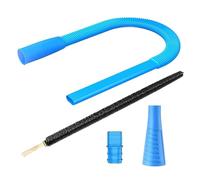 Nkmifeg Kit de nettoyage pour grille d'aération de sèche-linge avec adaptateur ABS | Tuyaux d'aspiration extensibles de 7 m et brosse d'épilation | Tuyau d'aspiration flexible et pour
