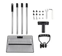 Nkmifeg Ramasse-poulailler avec manche long | truelle en acier inoxydable amovible pour animaux domestiques