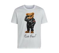 NKNSWUUL American Bear Teddy Bear t-Shirt White L