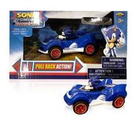 NKOK Sonic & All-Stars Racing Transformed Pullback Car Sonic 9 cm Hedgehog Toys