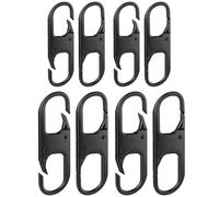 nkomax Double petit mousqueton - Clip dissuasif pour fermeture éclair - Maintient la fermeture éclair fermée - Remplacement de la tirette de fermeture éclair