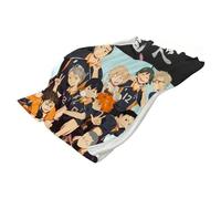 NKOPBYDA Haiky-UU!! Couvertures Anime, Chaude Couverture, Jeté de Canapé pour Couvre, Pique Nique, Camping, Épaisse(A4,150 * 100cm)