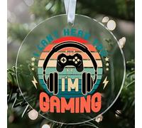 NKPDesigns Décoration de sapin de Noël en acrylique avec inscription « I Can't Hear You I'm » - Cadeau pour amis, famille, hommes, lui