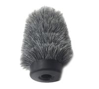 nkptedv Manchon de pare-brise pour microphone, gris, 18 cm | Pare-brise avec base en caoutchouc synthétique pour un son amélioré. Compatible avec toutes les tailles