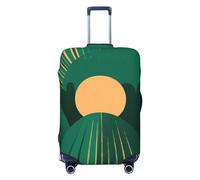 NKQSOAUH Housse de bagage élastique lavable et anti-poussière pour valise, protection personnalisée Embrace The Sun, housses de bagages de voyage pour 45,7 à 81,3 cm, Noir , M
