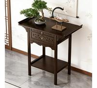 NKSTRWR Autel Spirituel - Console Asiatique « Cité Interdite » avec Tiroir - Table De Puja Basse - pour Salle Bouddhiste Ou Salle des Ancêtres(3,31.5 * 15.7 * 39.4in)