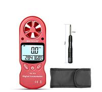 Nktech Digital anémomètre Nk-w0 3 en 1 Mini Portable LCD Vitesse du vent Température Humidité Mètre avec Multipurpose hygromètre Thermomètre testeur pour planche à voile Kite Flying