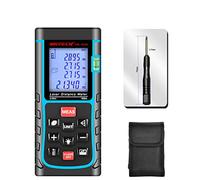 NKTECH Outil de mesure à distance au laser 40 m 60 m 80 m 100 m 120 m 150 m Outil de mesure de plage en mètre/pouces/pieds Longueur Surface Angle Niveau à bulle