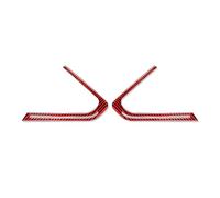 NKURTPC Compatible avec Z4 G28 2019-2022 Cache-Haut-Parleur de portière - Autocollant décoratif Accessoires intérieurs de Voiture Moulages Intérieurs(Red Carbon Fiber Look)
