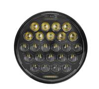 NKURTPC Convient pour Harley Sportster 1200 883 Street 5-3/4 Phare Rond à LED Angel Eyes Halo de 5,75(Ice Blue)