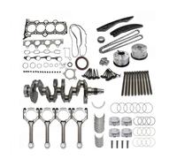 NKURTPC Kit Cylindre Kit de révision et de Reconstruction du Moteur G4FG 1,6 L, Vilebrequin, bielles, Pistons et Segments, pour Hyundai Kia Ensemble de Culasse