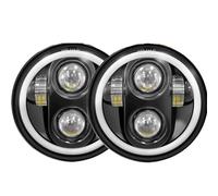 NKURTPC Motorcycle Off-Road Lights Convient pour Triumph Rocket III 3, projecteur de Phare 5,75 Pouces pour Iron 883 Dyna, 2 pièces Panneau de Phare de Moto(2)