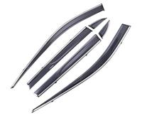 NKURTPC Pare-Pluie et déflecteur de Vent Convient pour Toyota RAV4 2020 Garniture de fenêtre chromée Pare-Brise Pare-Brise Pare-Pluie Visière de Pluie imperméable pour Voiture(6-Piece Set)