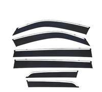 NKURTPC Pare-Pluie et déflecteur de Vent Convient pour Volkswagen Atlas Cross Sport 2017-2024 Pare-Brise, Pare-Pluie, Pare-Soleil de Porte Visière de Pluie imperméable pour Voiture(MK1-CA1 2017 6PCS)