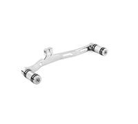 NKURTPC Repose Pieds Moto Levier de Vitesses à Talon et Orteils pour Moto avec Repose-Pieds, Compatible avec Harley Dyna Street Fat Bob Low Rider Remplacement de pédale(Chrome B)