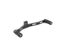 NKURTPC Repose Pieds Moto Levier de Vitesses à Talon et Orteils pour Moto avec Repose-Pieds, Compatible avec Harley Dyna Street Fat Bob Low Rider Remplacement de pédale(Black B)