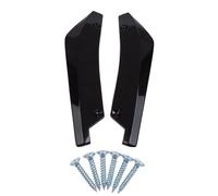NKURTPC Spoiler lèvre Avant Becquet 1 Paire d'ailettes en Fibre de Carbone pour Pare-Chocs Avant et arrière de Voiture, Extension de Jupe latérale, diffuseur de Spoiler Becquets Avant(Black)