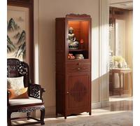 NKWVHI Armoire d'autel Bouddhiste avec Rangement, Table d'autel pour la Maison, Armoire d'autel de prière Bouddhiste Chinoise, Table d'autel personnelle avec tiroirs (38cm)