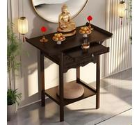 NKWVHI Autel Bouddhiste en Bambou - Cabinet Autel avec Tiroirs, Reliquaire Personnel pour Salon ou Bureau, Niche Chinoise à Statue (66x40x100cm)