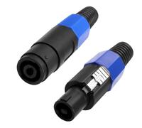 Nl4fc speakon Connector,4 pôles audio Speaker plug Twist Lock mâle femelle adaptateur de montage compatible avec speakon nl4fc,nl4fx,nlt4x,nl2fc¿2-pack¿