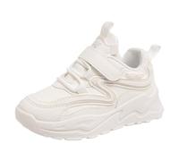Nlaayong Baskets Fille Chaussures de Sport pour Fille Mode Motif Simple Couleur Unie Quatre Saisons Casual Fond Plat Fond Épais