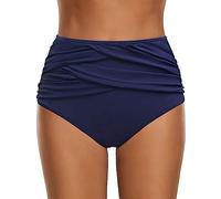 Nlaayong Maillot de Bain Menstruel Culotte Menstruelle Fuite Menstruation Bas de Bikini Femme Short de Bain Absorbant Short de Bain Taille Haute Maillot de bain étanche Menstruel Bikini