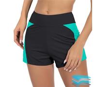 Nlaayong Maillot de bain menstruel pour adolescentes, filles, femmes, protège contre les flux abondants, sans traces pour les activités aquatiques (Boxer)