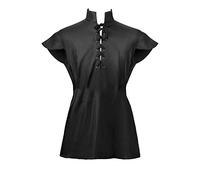 Nlaayong Tunique Médiévale pour Homme, Ordre du Temple, Chevalier Costume du Moyen Âge pour Halloween, Déguisement, Cosplay Mode Chic