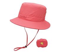 NLAND Bob Chapeau de Soleil pour Enfant Réglable UV Protection Chapeau de Plage Bonnet D'été pour Bébé Bord Large pour Extérieure Chapeaux de Seau 3-8 Ans,Rouge Taille Unique