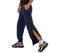 NLAVW Pantalon de survêtement Post-Chirurgie pour Homme, Pantalon à Bouton-Pression latéral Fonctionnel pour Fracture, amputé, Facile à Enfiler,Bleu,4XL