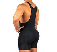 NLAVW Short Gainant pour Homme, Body Formateur de Taille, Perte de Poids, contrôle du Ventre, Shaper Complet du Corps.,Noir,XXL