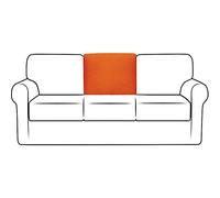 NLCYYQ Housse De Dossier De Canapé Housse De Coussin en T De Dossier avec Cordon De Serrage Antidérapant Housses De Coussin De Dossier Remplacement (Orange,Rectangle)