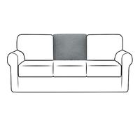 NLCYYQ Housse De Dossier De Canapé Housse De Coussin en T De Dossier avec Cordon De Serrage Antidérapant Housses De Coussin De Dossier Remplacement (Gris Clair,Rectangle)