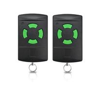 NLDZGA Élécommande pour Porte de Garage 26,975MHz Compatible avec Hörmann HSM4-26.975, HSM2, HS2, DH01,HM02 26,975MHz, Emetteur Portable de Remplacement à 4 Canaux avec Bouton Vert,2 Pack
