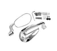 NLEZIZ Moto Rétroviseurs Rétroviseur Moto Universel rétro en Alliage d'aluminium, 8/10 mm, pour M109R pour VS&trom pour Bandit GSR 600 750 pour XSR700 FZ6