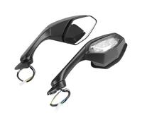 NLEZIZ Moto Rétroviseurs Rétroviseurs de Moto pour YZF-R1 2015-2020 pour YFZ-R6 2017-2019, Clignotants Pliables, boîtier latéral