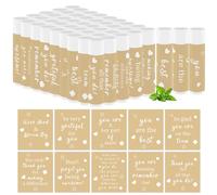 Nlicrst Lot de 50 cadeaux de remerciement, baume à lèvres, cadeaux de remerciement pour employés, produits de soin des lèvres pour collègues, enseignants