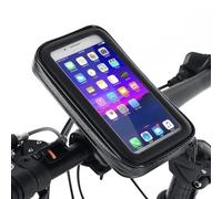 NLIGHTING Support de téléphone portable imperméable pour vélo et moto, écrans jusqu'à 6,5", étui tactile et fixation universelle sûre sur guidon ou rétroviseur