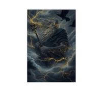 NLKQHTF Poster du Père des Dieux sur toile Décoration murale pour salon, chambre à coucher 20 x 30 cm