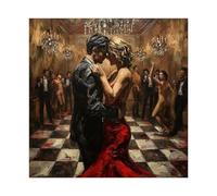 NLKQHTF Poster élégant sur toile « Dance of Love » - Décoration murale pour salon, chambre à coucher - 60 x 60 cm