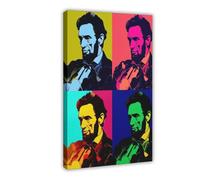 NLKQHTF Poster portrait d'Abraham Lincoln sur toile - Décoration murale pour salon, chambre à coucher - 50 x 75 cm