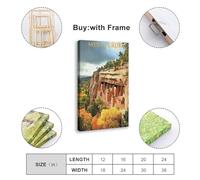 NLKQHTF Poster sur toile représentant le parc national de Mesa Verde - Décoration murale pour salon, chambre à coucher - 40 x 60 cm