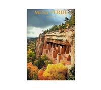 NLKQHTF Poster sur toile représentant le parc national de Mesa Verde, décoration murale pour salon, chambre à coucher, 20 x 30 cm